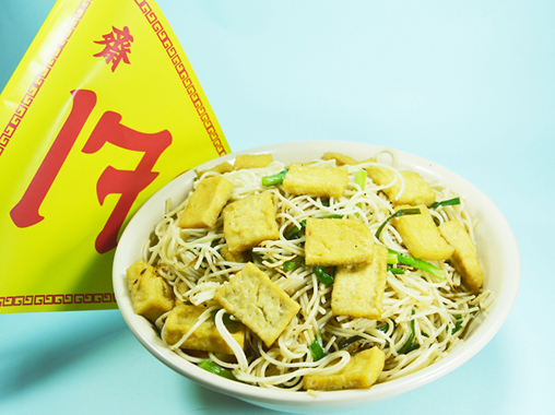 Vegetarian noodle and vegetable flag